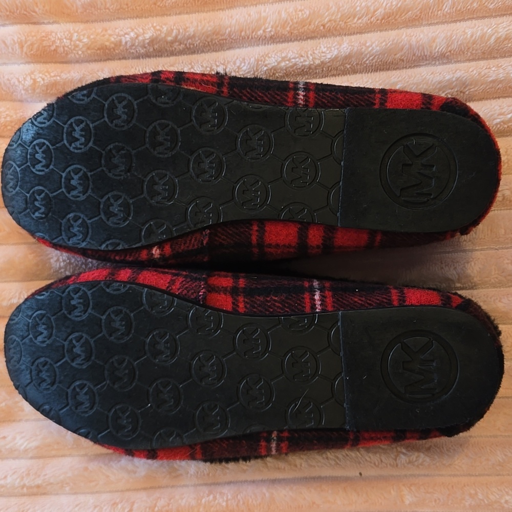 Michael Kors Red/Black "Cori" Moccasuns Sz 6 1/2 - Picture 5 of 7